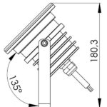 GROUND MEDIUM PROJECTOR BRASS