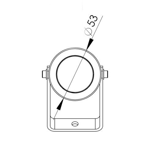 GROUND STANDARD PROJECTOR BRASS