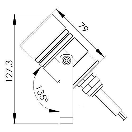 GROUND STANDARD PROJECTOR BRASS